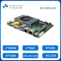 Carte mère industrielle N100 2 ports LAN RTL8111H DDR4 Max 32G 12V 8 USB 6 ports COM SATA3.0 MSATA M.2 pour WIFI/5G