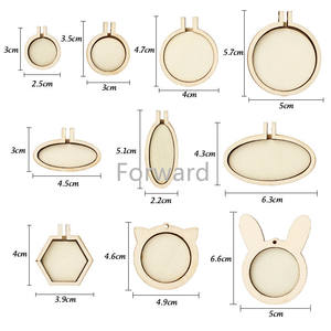 Mini cadre de broderie en bois DIY avec différents modèles - Product Image 2