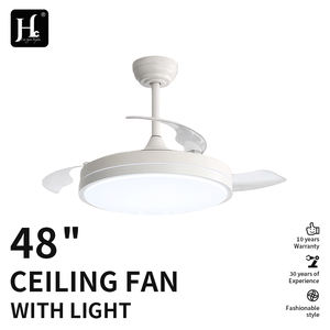 Ventiladores de Techo LED de 42 Pulgadas con Luz, Estilo Moderno, 3 Aspas, Silencioso, Control Remoto, Fuente de Luz de 70W, Cuerpo de ABS, Motor de CC - Product Image 4