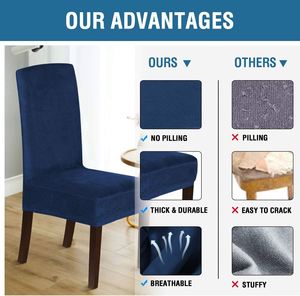 Funda Elástica Gruesa para Silla, Funda Universal para Asiento, Funda Elástica para Silla de Comedor, Hogar, Hotel - Product Image 2