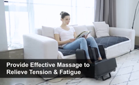 Appareil de massage des pieds et des mollets 2 en 1 avec chaleur Shiatsu Pétrissage Vibration Compression Massage pour jambes, pieds, cheville Soulagement musculaire