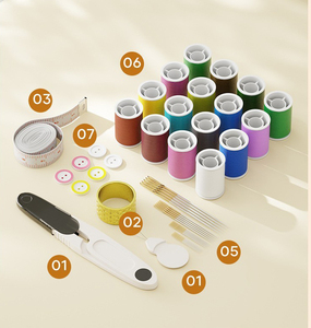 Nuevo conjunto de bolsa de almacenamiento de costura portátil para el hogar, caja de costura manual multifunción, accesorios para adultos, estudiantes, embalaje de plástico PP - Product Image 5