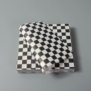Personalized Greaseproof <b>Paper</b> Printed Plaid Custom Printed PE Coated <b>Paper</b> for <b>Burger</b> Sandwich - Product Image 6
