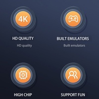 Nueva Consola de Juegos Inalámbrica BT para TV con 64GB de Memoria y Conexión para Dos Jugadores, Versión Internacional