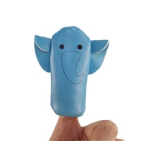Boneka Tangan PU Desain Baru dari Produsen Grosir untuk Anak-anak 8cm, Boneka Bordir Custom dengan Hewan untuk Pertunjukan