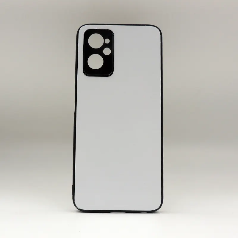 Cassa del telefono di sublimazione in bianco 2D di vendita calda per OPP Realme9i con inserto in alluminio, copertura mobile di stampa fai da te