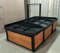 Betere Prijs Fruit Groenteplank 1-2 Laag Stand Supermarkt Display Rack