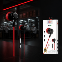 Earphone In-Ear Berkabel Stereo JL 3.5mm Bergaya dengan Mikrofon, Tahan Air IPX-6 untuk Olahraga dan iPhone