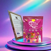 Sachet anti-âge éclaircissant pour la peau, peptides de collagène organiques blanchissants avec glutathion, poudre de complément beauté pour femmes