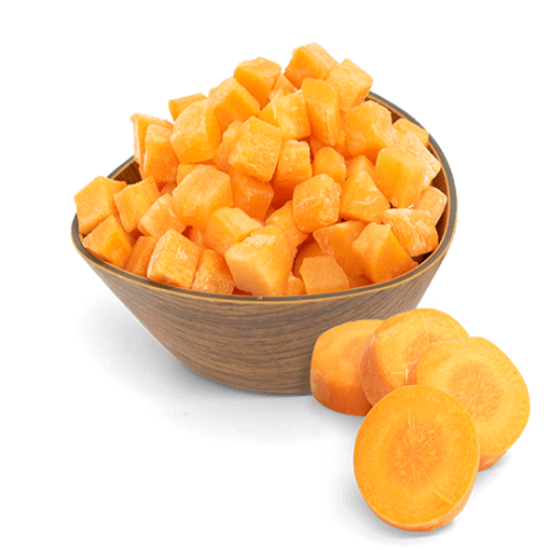 Высококачественная сертифицированная HACCP & BRC Органическая морковь холодная обработка IQF овощные ломтики Замороженные овощи