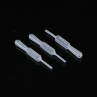 Pipette Pasteur miniature graduée en plastique transparent jetable pour laboratoire médical Heonlicor, 3 ml, 0,1-10 ml
