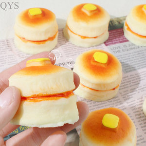 Qys ของเล่นรูปแพนเค้กจำลองนุ่มนิ่มแบบบีบเพื่อคลายความเครียดเพื่อระบายความเครียด - Product Image 5