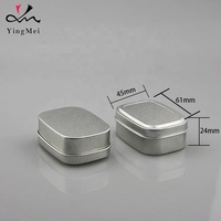 Nouveautés : Boîte métallique rectangulaire mini de 60 ml en aluminium avec couvercle coulissant, sérigraphiée, pour capsules de médicaments, pilules, emballage cosmétique