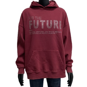Sudadera con Capucha para Mujer, Diseño 2026, Estilo Y2K, Personalizada con Pedrería, Lavado Ácido Vintage, Ecológica y Transpirable - Product Image 1
