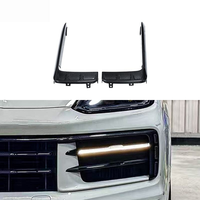 Cadre de phare antibrouillard en fibre de carbone sèche de haute qualité, garniture de style UBU, kit de carrosserie pour Porsche Cayenne Coupé 2018-