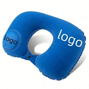 Almohada de Viaje de Inflado y Desinflado Rápido - Soporte Cervical Ajustable con Hebillas, Diseño Compacto y Portátil, Transpirable - Product Image 1