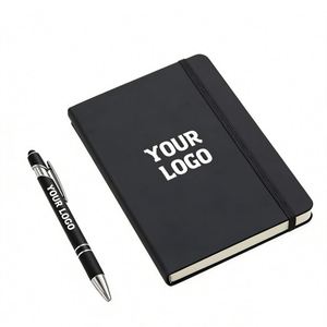 Wholesale A5 Hardcover Thermal Binding Pu Leather <b>Custom</b> Printed Logo Office Business Promo Gift Notebook <b>Diary</b> - Product Image 1