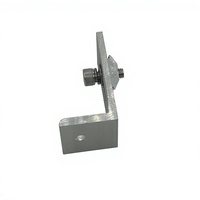 Kit de montage solaire en L avec boulons, support de fixation en aluminium pour toit en tôle