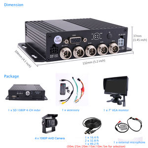 JOINLGO ODM/OEM Enregistreur vidéo numérique (DVR) mobile 4 canaux SD 1080P pour véhicules, bus, flotte, camions et fourgons, modèle <span class=keywords><strong>J12</strong></span>, garantie de 2 ans - Product Image 2