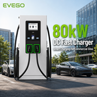 Fabricants de chargeurs rapides pour véhicules électriques EVEGO CCS1 Ultra Fast Ev Charger, haute puissance 60-80 kW, niveau 3, station de charge TUV pour les entreprises