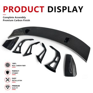 Aileron de coffre arrière en fibre de carbone sèche style AD Swan Neck pour Toyota GR Supra A90 A91 MK5 2019+ - Product Image 6