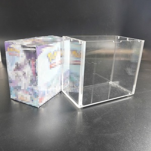 Wholesale Uv protection Acrylic Pokemoned Booster <b>Box</b> Display case <b>with</b> Magnetic <b>Lid</b> - Product Image 3