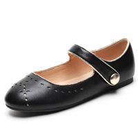 Chaussures plates Mary Jane en cuir à carreaux pour filles avec bride à boucle antidérapantes pour les fêtes - Quatre saisons