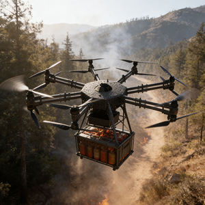 Drone de levage industriel GT400, charge utile de 400 kg, 30 à 55 minutes de vol stationnaire, large plage de températures, longue endurance, 4K UHD, moteur sans balais 16 axes - Product Image 5