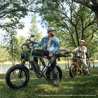 Vélo électrique tout-terrain pour adultes, pneus larges 20 pouces, assistance au pédalage, batterie lithium longue portée 48V34/37AH, double batterie, entrepôt UK/UE