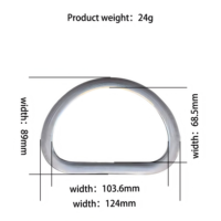 Vente directe d'usine Poignées en plastique en forme de D classiques et tendance Accessoires de haute qualité pour sacs à main pour femmes Pièces de sac à main DIY