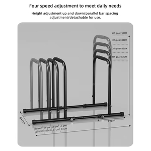 Barres de dips réglables en hauteur en acier, antidérapantes et durables, pour l'entraînement en salle de sport commerciale – Vente chaude - Product Image 2