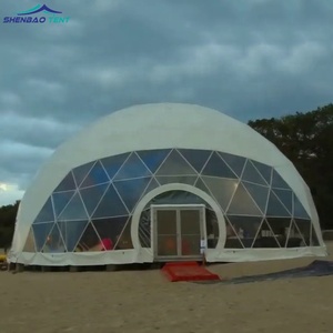 Precio de fábrica impermeable gran casa <span class=keywords><strong>blanca</strong></span> exposición carpa de cúpula con Pared de Pvc - Product Image 5