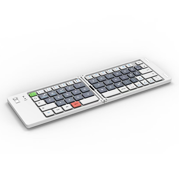 For 5.0 Double-fold Wireless Full Size Ultra Thin Keyboard Supports /Linux/iOS/Android Compatible IBM New