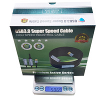 Kabel Ekstensi Aktif USB 3.0 Hitam 5ft 15ft 10m 15m 300ft dengan Daya