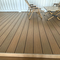 Système de terrasse composite premium en bois plastique recyclé, creux et massif, facile à installer, pour projets commerciaux, plazas et parcs