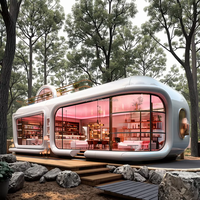 Haute durée de vie Mini Apple Cabin Appartements préfabriqués en acier modernes Capsule de maison préfabriquée futuriste pour le camping