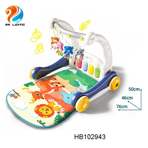 Cadre <span class=keywords><strong>de</strong></span> fitness 2 en 1 <span class=keywords><strong>Tapis</strong></span> <span class=keywords><strong>de</strong></span> jeu à pédale Piano avec musique légère Poussettes pour bébé Apprendre à marcher <span class=keywords><strong>Tapis</strong></span> <span class=keywords><strong>de</strong></span> gym pour bébé - Product Image 4