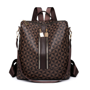 Nuovo <span class=keywords><strong>Zaino</strong></span> da Viaggio Vintage 2025 Impermeabile e Resistente con Chiusura a Cerniera, Grande Capacità, Stampa Testurizzata, per Commercio Transfrontaliero - Product Image 3