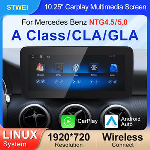 STWEI Autoradio sans fil Carplay Android Auto Écran tactile 12,3'' pour Benz CLA C117 X117 2013-2018 Lecteur multimédia de voiture Affichage - Product Image 2