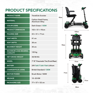 Nuevo <span class=keywords><strong>Scooter</strong></span> Eléctrico 2025, <span class=keywords><strong>Scooter</strong></span> de <span class=keywords><strong>Movilidad</strong></span> con Control Remoto y Plegado Automático con un Solo Clic <span class=keywords><strong>para</strong></span> Personas Mayores - Product Image 5
