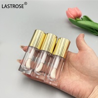 Tubes de brillant à lèvres ronds vides uniques de 6 ml avec capuchon doré – Contenants de brillant à lèvres en gros – Emballage de maquillage pour brillant à lèvres