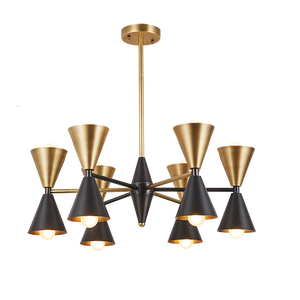 Modern 12/16 <b>Light</b> Brass Chandelier Large Sputnik Ceiling Fixture <b>Dining</b> Room Living Room Home Office Entryway - Product Image 3