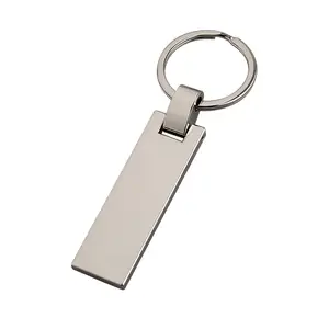 Chinese Supplier Sublimation Blank Advertising Laser Engraving Promotion Gift Metal Key Chain