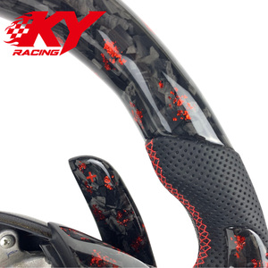 Volante Deportivo Personalizado de Fibra de Carbono Forjado con Parte Superior e Inferior Planas para Lexus IS NX RC 200 250 300 350 GX GS ES ISF RCF - Product Image 2