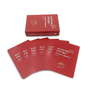 Diseño personalizado de alta calidad mate barnizado entretenido juego de cartas de <span class=keywords><strong>preguntas</strong></span> interactivo - Product Image 1