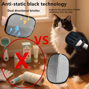 Gant électrostatique réutilisable à cinq doigts pour enlever les poils d'animaux, outil manuel en plastique pour nettoyer les tapis, gant de toilettage pour animaux de compagnie - Product Image 3