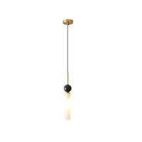 Lustre de plafond LED en fer et verre de luxe, lustre haut de gamme en cuivre/noir pour salon et chambre à coucher