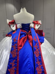 Abito Quinceanera Ispirato a <span class=keywords><strong>Biancaneve</strong></span> di Mumuleo 2026, <span class=keywords><strong>Vestito</strong></span> Bianco con Dettagli Blu Stile Fiaba per Festa dei 15 Anni - Product Image 6