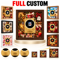 Cadre photo musical NFC personnalisé avec lumière LED, plaque de chanson DIY, cadre photo, cadeau de Noël, anniversaire, décoration de bureau à domicile