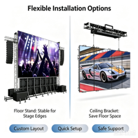 Pantallas LED de Alquiler P3.91 de Tamaño Personalizado, Sistema de Video Wall, Paneles LED para Fondo de Campos Deportivos